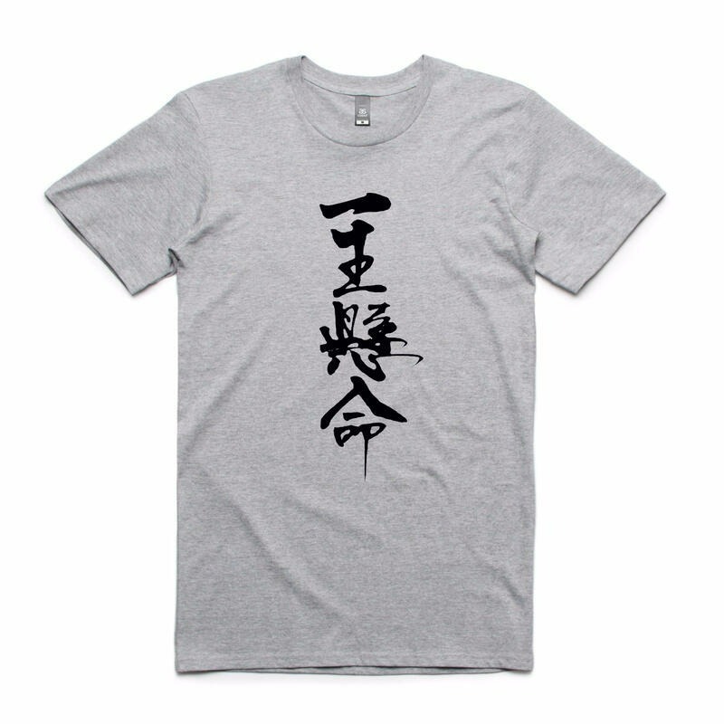 一生懸命 短袖T恤 3色 Japanese very hard 中文字書法設計潮趣味幽默搞怪搞笑潮t-細節圖2