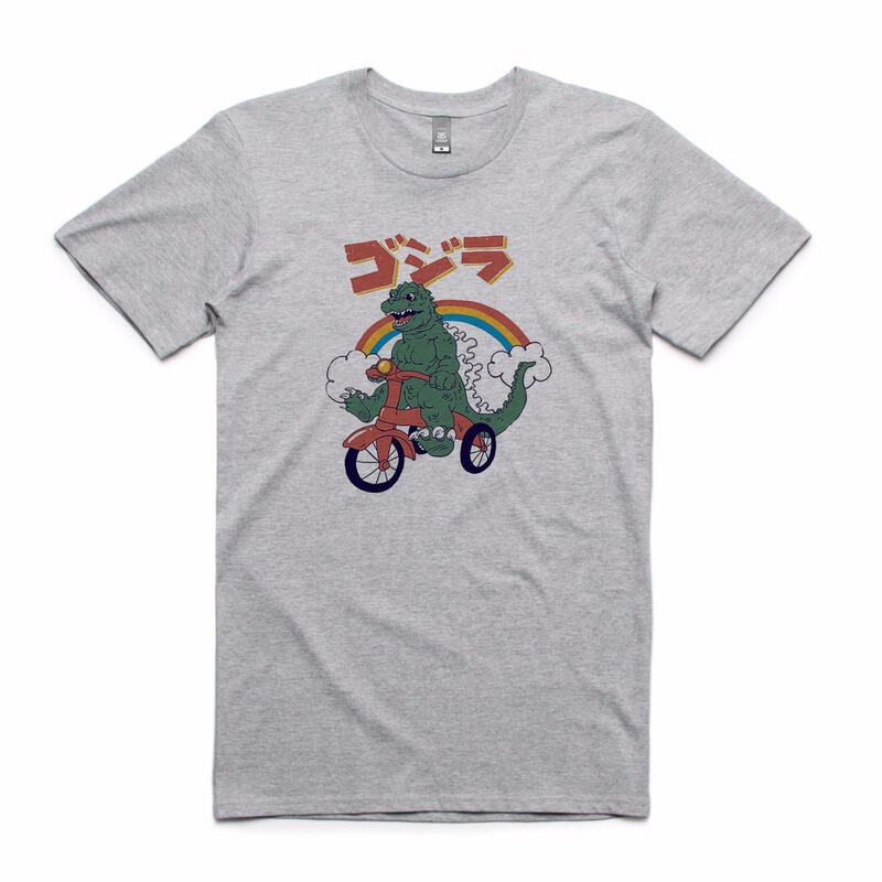 Kaiju Cycle 短袖T恤 2色 日本酷斯拉騎三輪車哥吉拉godzilla恐龍暴龍-細節圖2