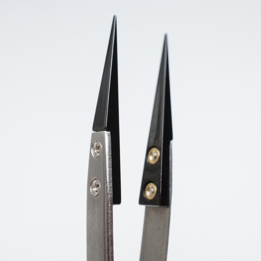 [从人] 懶懶同學 陶瓷精密鑷子 防靜電 加厚耐用 適用於貼紙、水貼 作業 模型、鋼彈鑷子-細節圖2