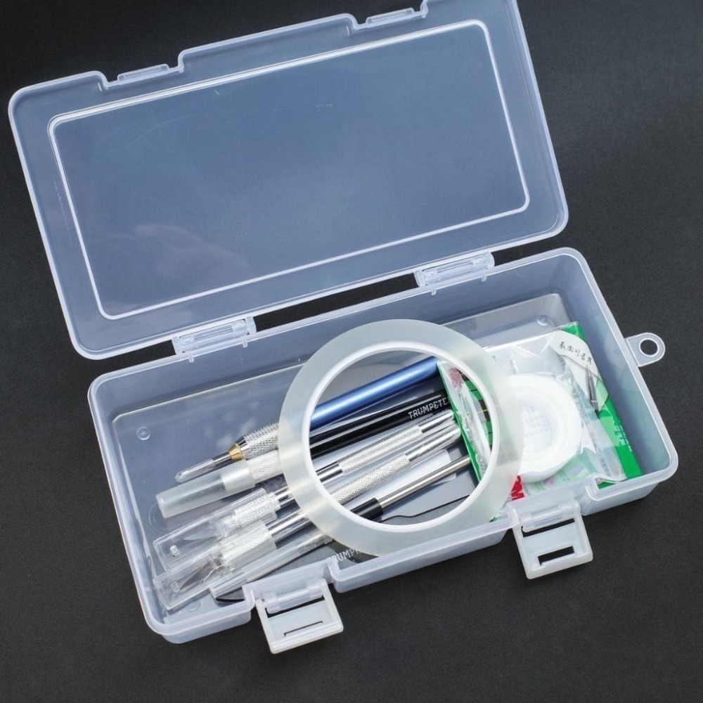 [从人] 砂紙盒、工具盒、零件分類盒 鋼彈、模型刻線工具收納盒 零件分類盒 砂紙分類盒-細節圖5