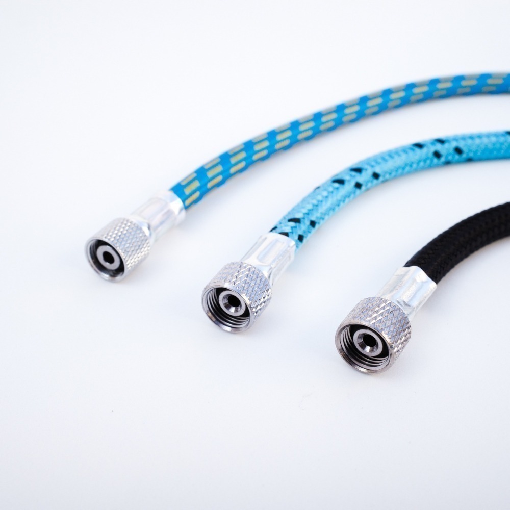 [从人] 噴筆 編織風管 / 自製風管 / 1分接頭 透明管 G1/8接頭 美術空壓機 噴筆 噴槍 軟管 風管 氣管-細節圖2