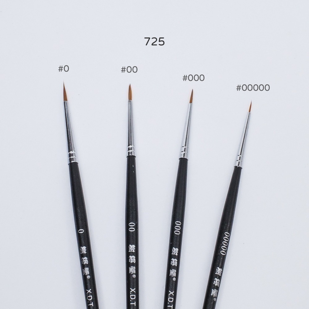 [从人] 榭得堂 面相筆 725 / 729 平筆 537 / 860 鋼彈 模型 筆塗 畫筆 尼龍毛 水彩筆 勾線-細節圖3