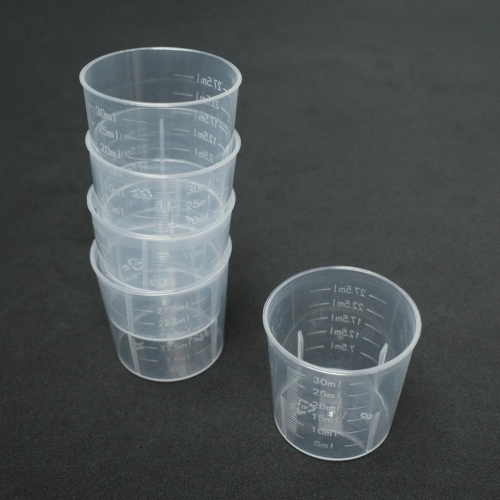 [从人] 30ml / 50ml / 100ml 調漆杯 有刻度 pp材質 模型漆 量杯 小量杯 塑膠燒杯