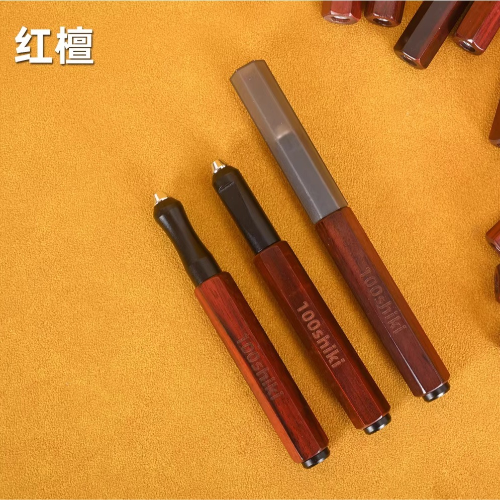 [从人] 懶懶同學 百式刻線刀刀柄 胡桃木 / 櫸木 / 黑檀 木刀柄 刻線刀桿 刻線刀夾具 木筆桿 筆刀 筆桿 刀柄-細節圖8