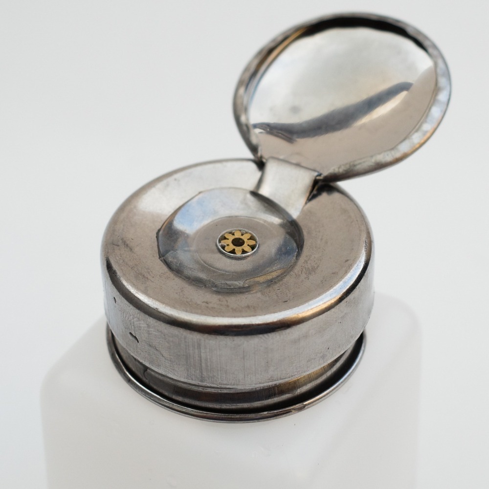 [从人] 按壓式 溶劑瓶 200ml 120ml 耐酸耐腐蝕 塑膠瓶 按壓酒精瓶 墨線液 溶劑瓶 分裝瓶-細節圖2