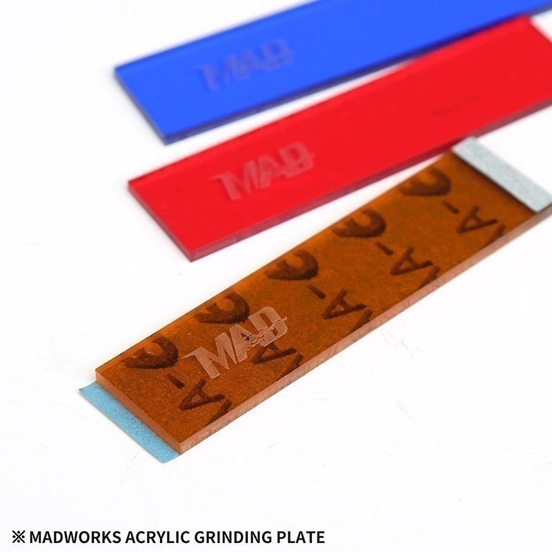[从人] Madworks 低黏度背膠砂紙 新版 6色 打磨板 MAD 自黏背膠砂紙 模型用研磨板 預裁砂紙 壓克力-細節圖8