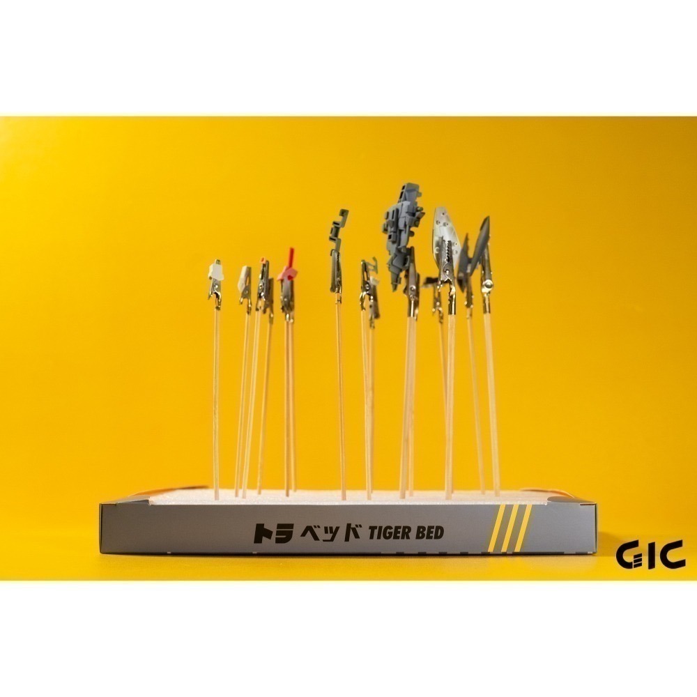 [从人] GIC 模型專用 噴漆夾、場景噴漆夾底座 TC-14A / TC-14B / TC-14C 鱷魚夾 竹籤-細節圖3