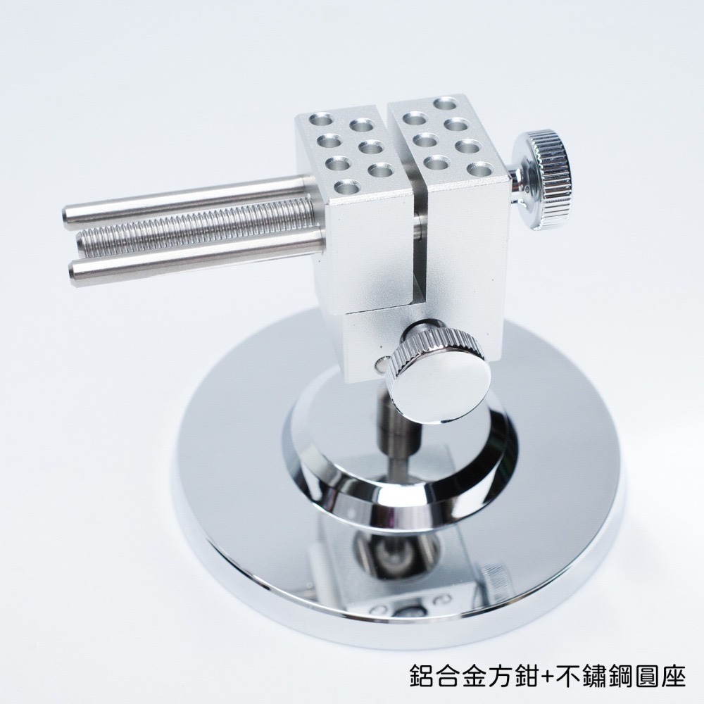 [从人] 台灣現貨 創火星 模型台鉗 不鏽鋼 / 鋁合金 分體式 精密萬向台鉗 鋼彈 夾鉗 輔助工具-細節圖4
