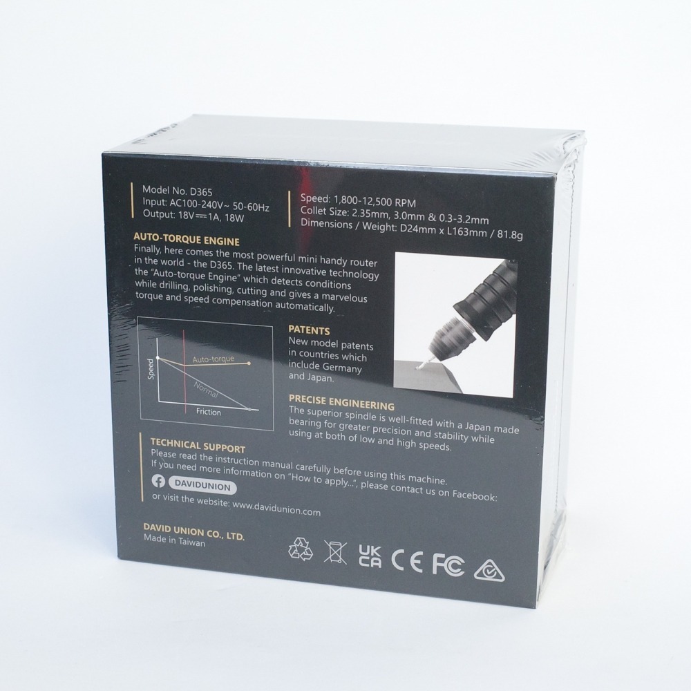 [从人] 大衛 DAVIDUNION D365 精準電動雕刻刀 電雕機 DAVID 模型 鋼彈 電動工具-細節圖2