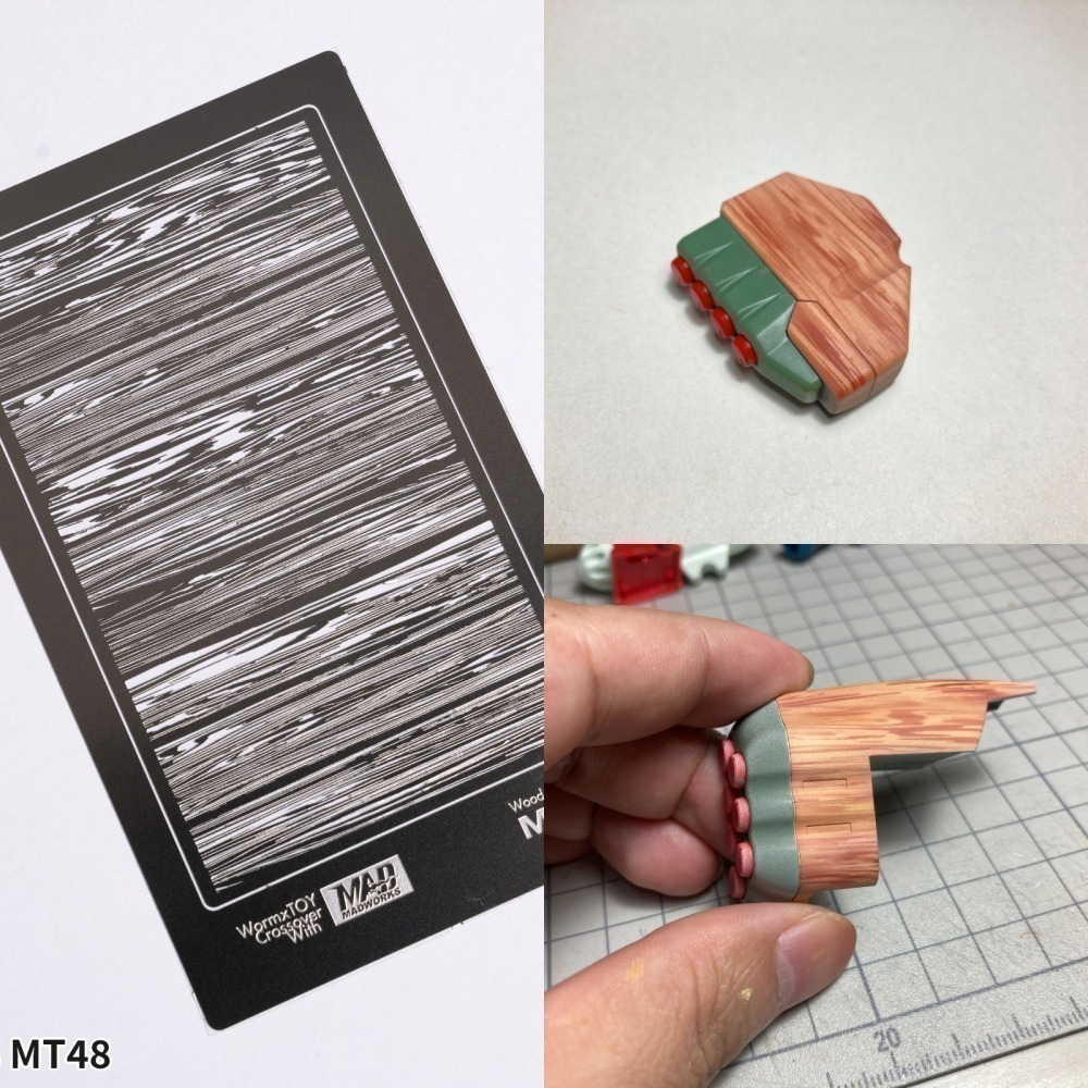 [从人] Madworks 特效遮噴版 特殊塗裝用質感遮噴板 生物 木紋 氣泡 皮革 菜瓜布 迷彩 MAD-細節圖9