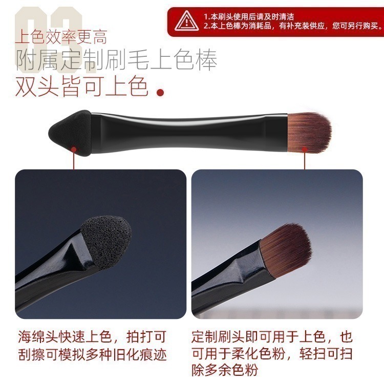 [从人] 喵匠 套裝固體粉彩 膚色 塵土 舊化 粉彩 三種套裝 適用機娘、盲盒、BJD、軍模、科幻模型 多功能舊化棒-細節圖6