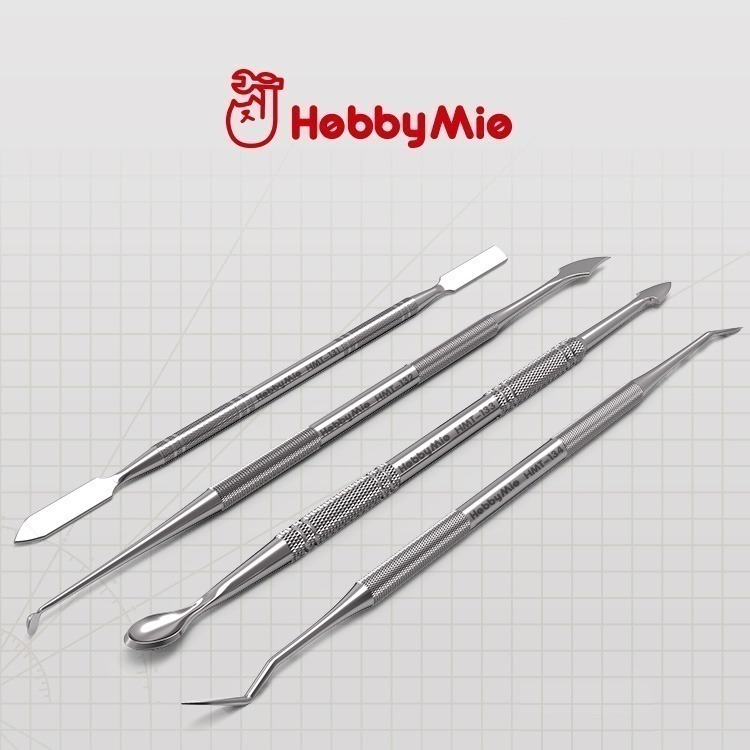 [从人] 喵匠 模型用塑形刀 造型刀 黏土整形刀 雕塑刀 抹刀 造型工具 造型刀 不鏽鋼-細節圖2