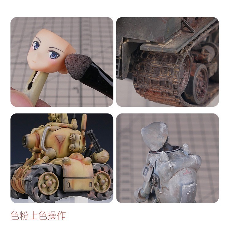 [从人] 喵匠 多功能舊化棒筆 舊化筆 粉彩刷 乾掃刷 舊化刷 拋棄式-細節圖4