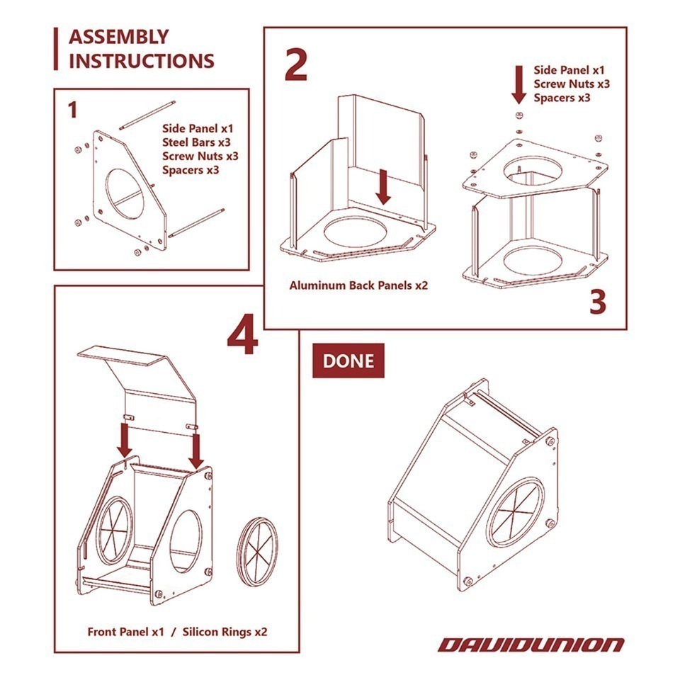 [从人] 大衛 DAVIDUNION D240 集塵工作箱 研磨拋光箱 貴金屬收集箱 集塵箱 打磨箱 防塵箱-細節圖3