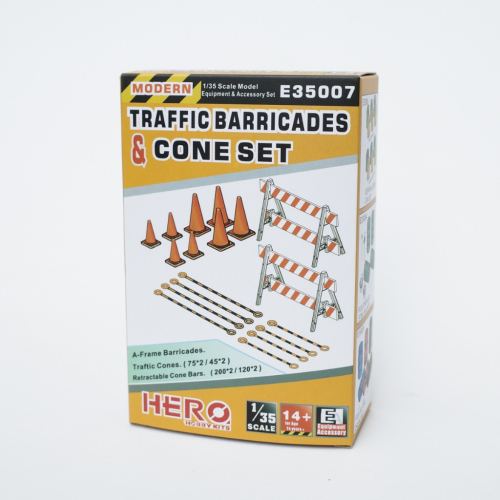 [从人] [从人] 現貨 HERO 1/35 交通安全拒馬與三角錐 ( 台灣可用 ) E35007