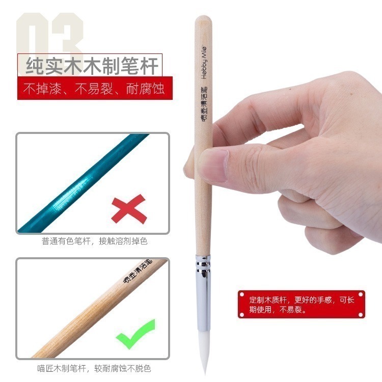 [从人] 喵匠 噴筆壺清潔刷 噴筆 上壺 清潔筆 清潔毛筆 噴筆清潔工具-細節圖7