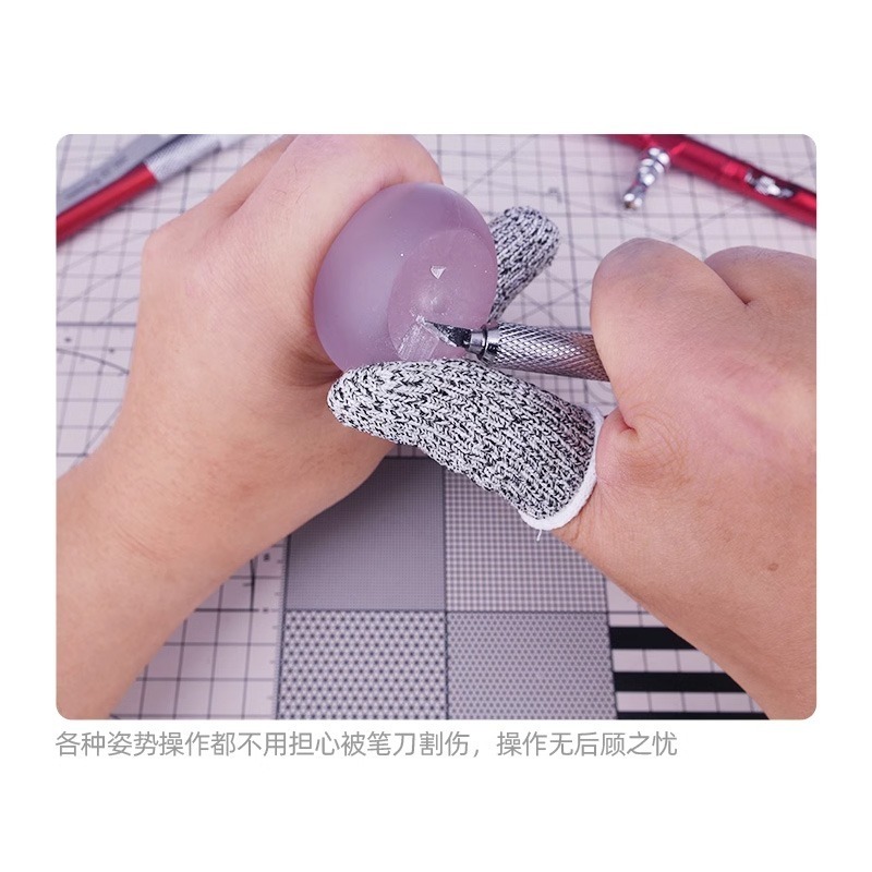 [从人] 喵匠 模型用手指防割保護套 防割不防刺 防割指套 防割手套 指套 模型 安全防護-細節圖5