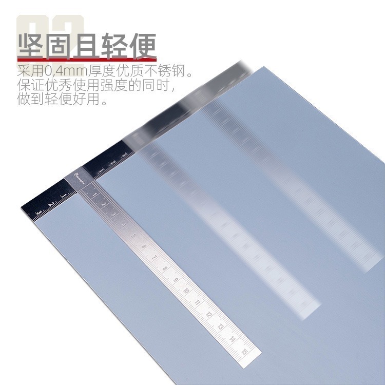 [从人] 喵匠 不鏽鋼 T型尺 HMR-01 長15cm 高3cm 量尺 角度尺 T形尺 T尺-細節圖5