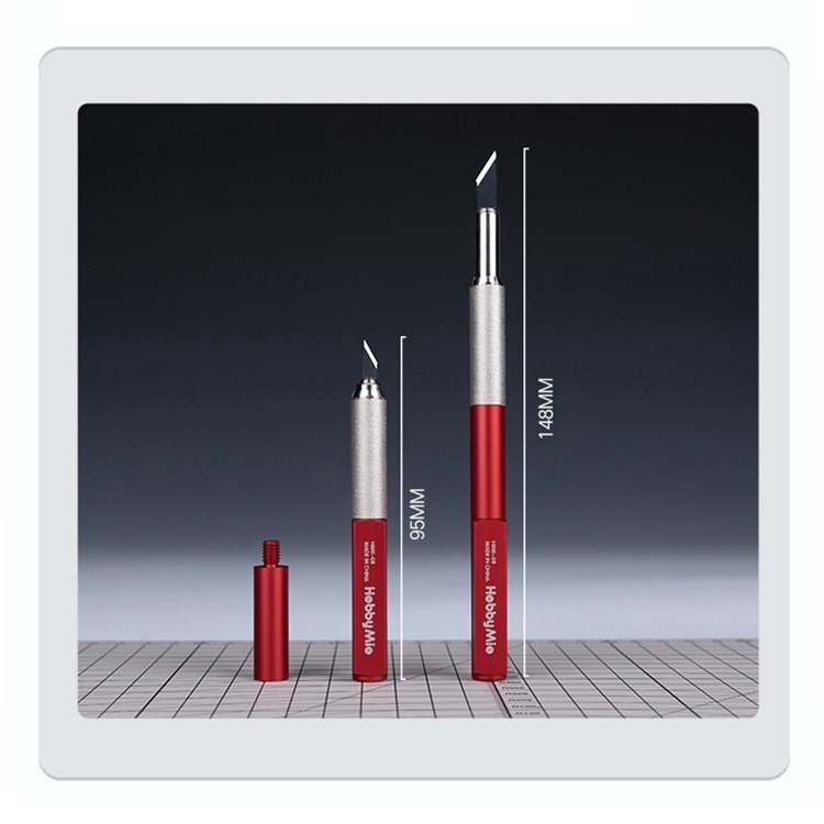 [从人] 喵匠 多功能刀柄 HMK-07 輕量化 / HMK-08 全金屬 刻線刀 刀柄 金屬筆刀 防滾刀柄 筆刀-細節圖3