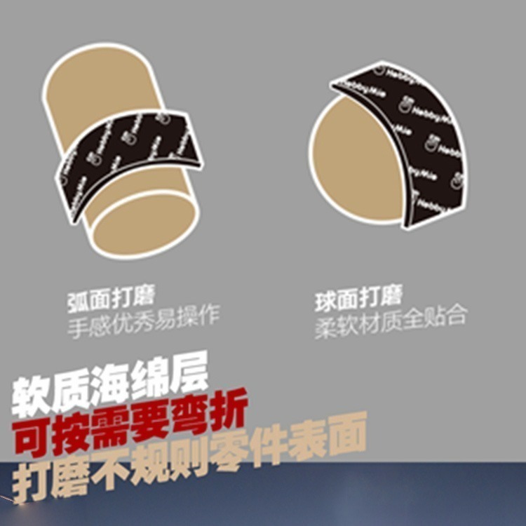 [从人] 喵匠 超軟型海綿砂紙 3mm厚 乾濕兩用 可水洗 曲面打磨 砂紙 紗布-細節圖4