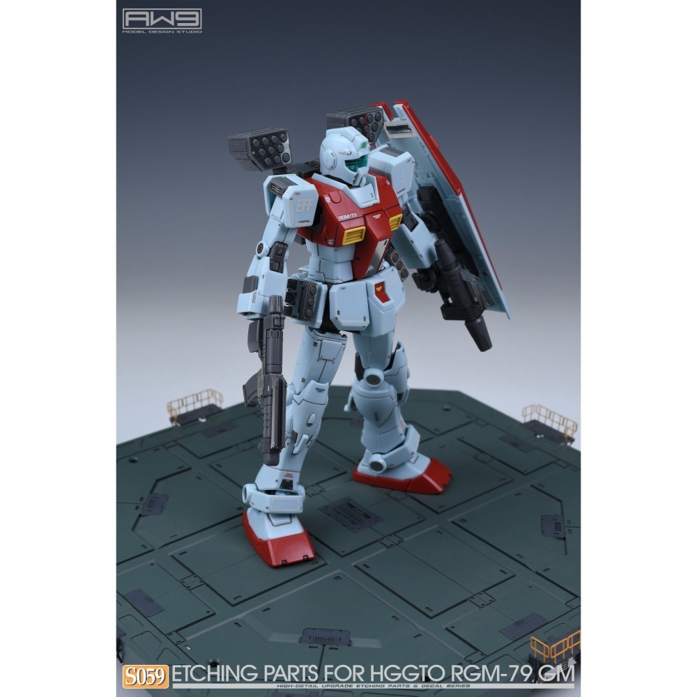 [从人] MAD 鋼魂 AW9 S059 1/144 HG RGM-79 GM 吉姆專用蝕刻片(附水貼) S59-細節圖4