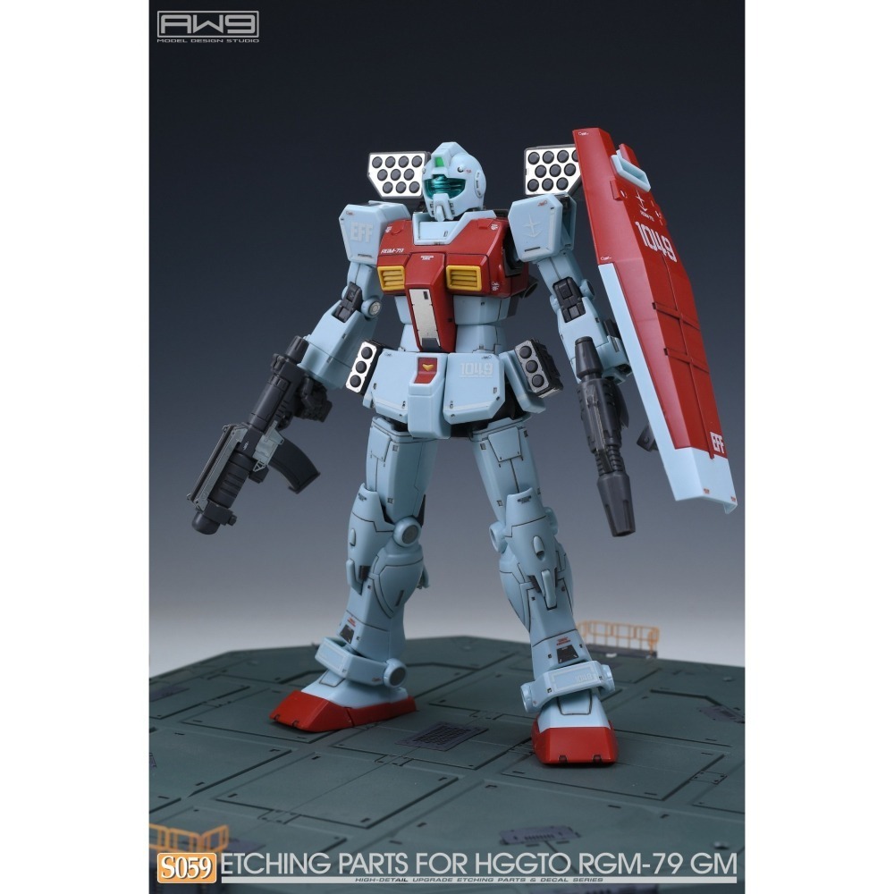 [从人] MAD 鋼魂 AW9 S059 1/144 HG RGM-79 GM 吉姆專用蝕刻片(附水貼) S59-細節圖5