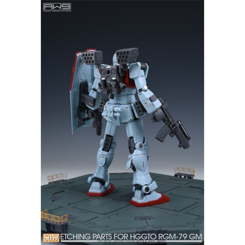 [从人] MAD 鋼魂 AW9 S059 1/144 HG RGM-79 GM 吉姆專用蝕刻片(附水貼) S59-細節圖9