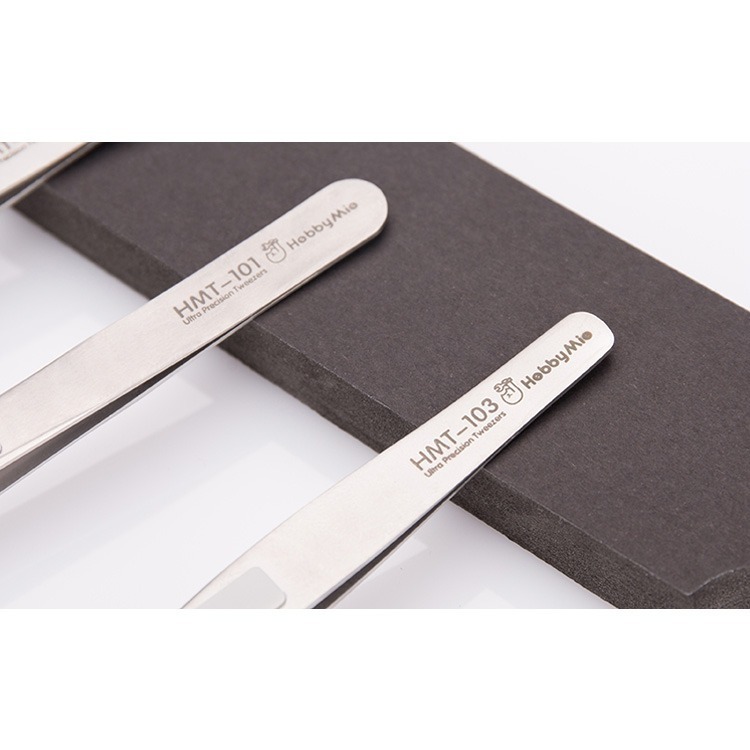 [从人] 喵匠 超精密鑷子 髮絲級精密程度 金屬列鑷子 直夾 折頭 彎頭 模型專用鑷子-細節圖8