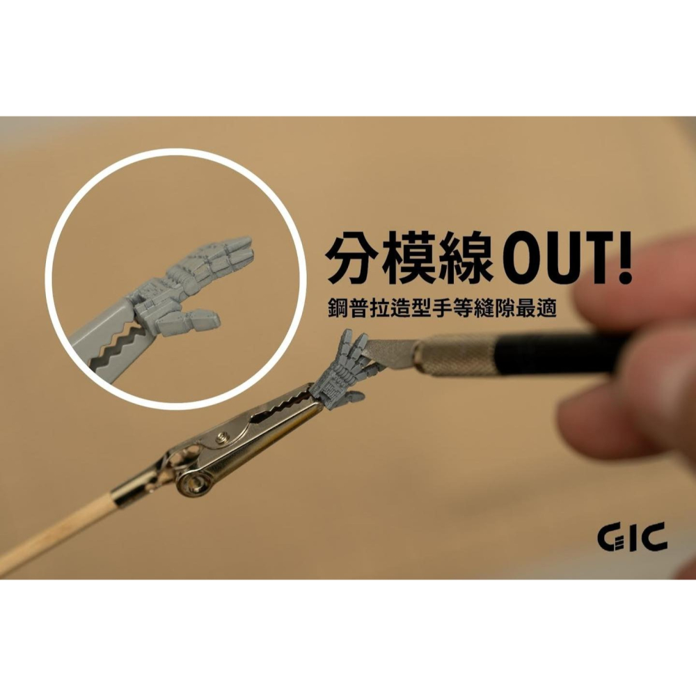 [从人] GIC 研磨筆刀 GP-01 窄版 / GP-02 寬版 附 #200 #400 #600 三種粗細-細節圖7