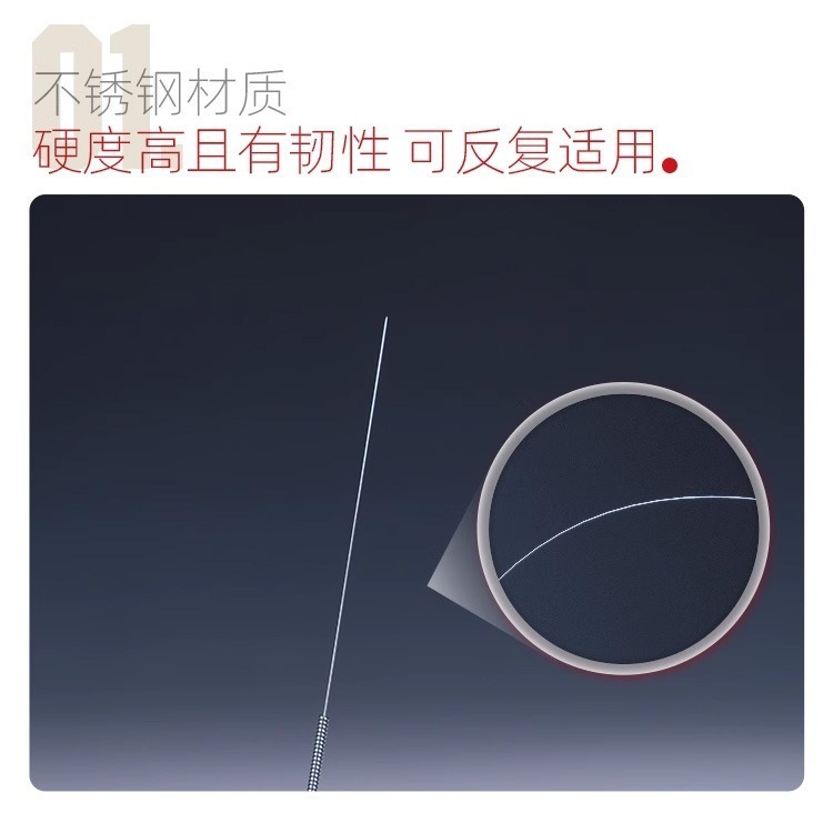 [从人] 喵匠 噴筆疏通針 0.2mm 以上可用 噴嘴疏通針 不鏽鋼疏通針 金屬 疏通針-細節圖3