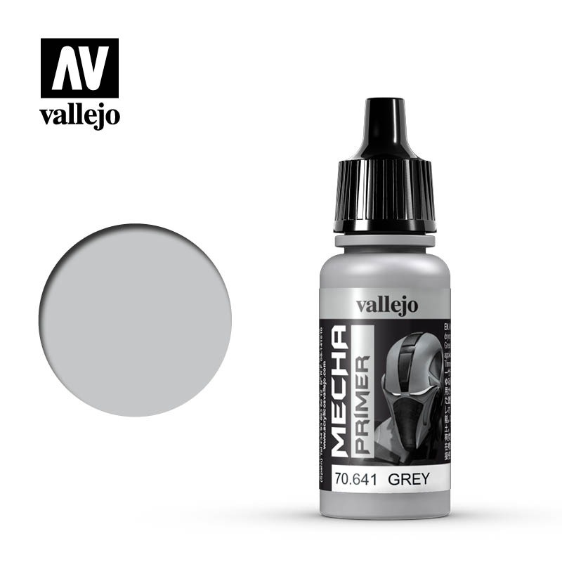 [从人] Vallejo Mecha 底漆 70.640~644 水性漆 黑 白 灰 象牙白 沙黃 AV漆 機甲 保護漆-規格圖1