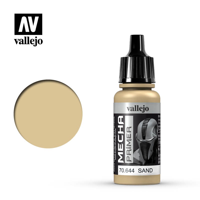 [从人] Vallejo Mecha 底漆 70.640~644 水性漆 黑 白 灰 象牙白 沙黃 AV漆 機甲 保護漆-規格圖1