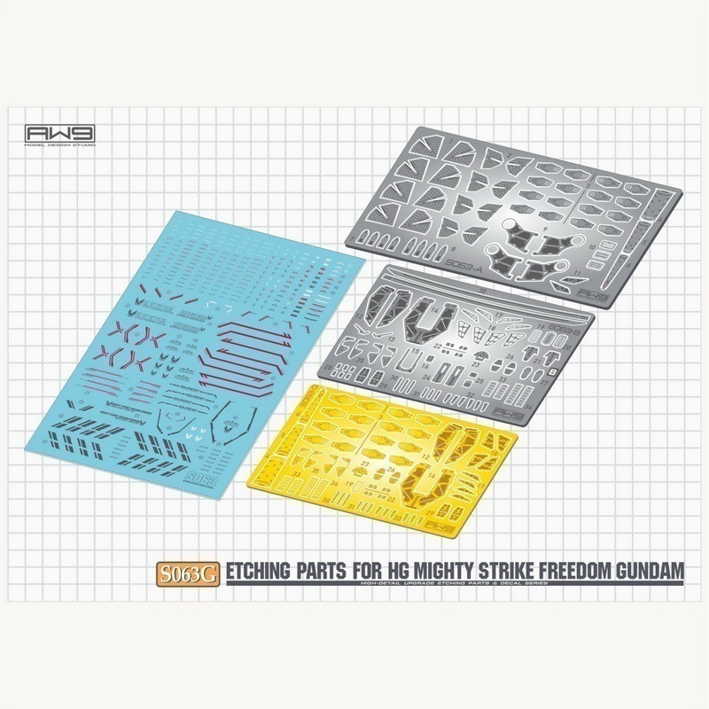 [从人] MAD 鋼魂 AW9 S063G 1/144 HG 全能攻擊自由 專用蝕刻片 S63G-細節圖4