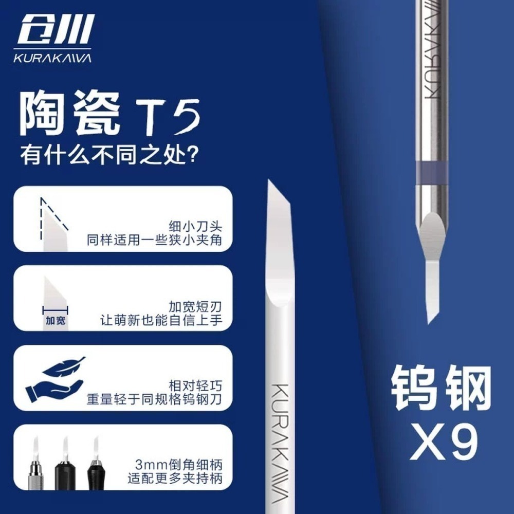 [从人] 倉川 陶瓷刻線刀 陶瓷推刀 刻線刀 刻線刀頭 陶瓷刀-細節圖2