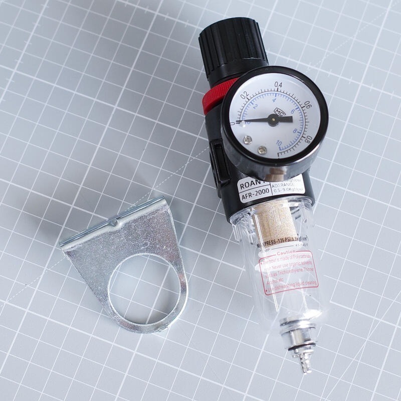 [从人] 調壓濾水器 調壓水格 模型 噴漆 調壓 空壓機 G1/4 轉接 G1/8  球閥開關 AFR2000 2分轉1-細節圖5