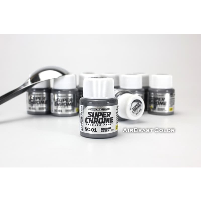 [从人] AirBeast 硝基漆 SC-01 Super Chrome 超級鍍鉻銀 (電鍍銀) 免稀釋-細節圖2