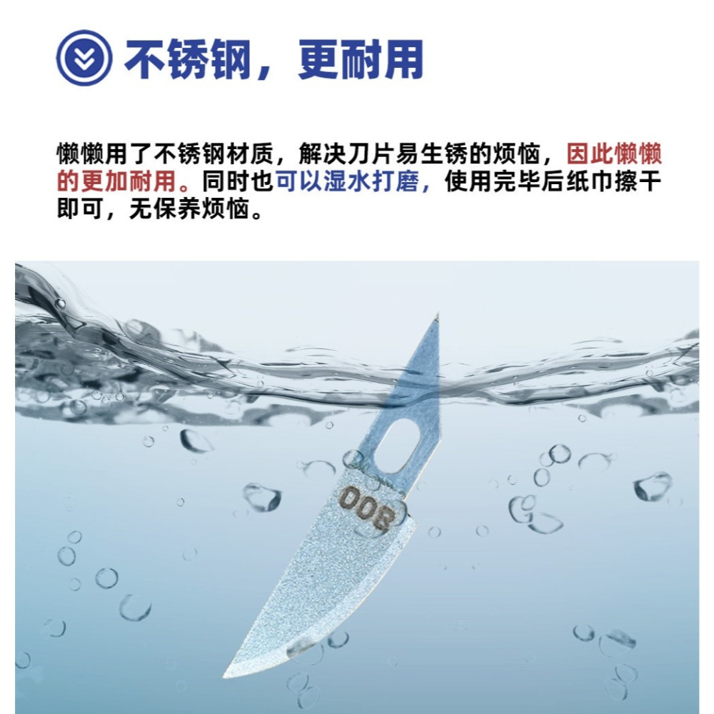[从人] 懶懶同學 金剛砂磨刀刀片套裝 不鏽鋼銼刀 鋼彈 模型 細節 打磨刀片-細節圖4