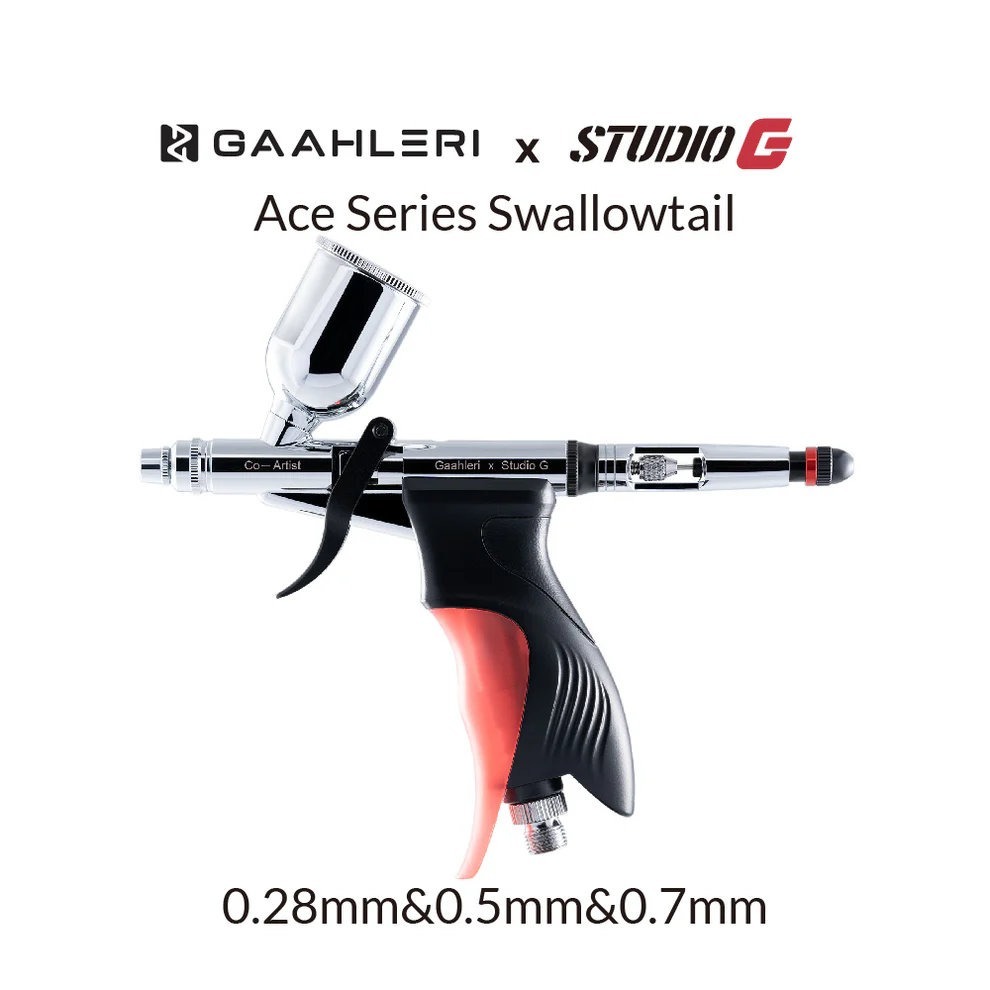 [从人] 伽利略 Gaahleri 燕尾 Swallowtail 扳機型雙動噴筆 / 噴槍 雙口徑 | 三口徑-細節圖8
