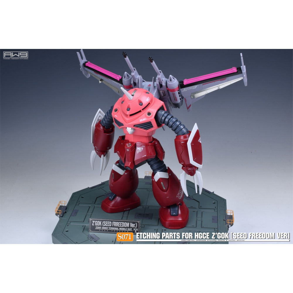 [从人] MAD AW9 S71 HG 1/144 茲寇克 SEED FREEDOM 專用蝕刻片 附水貼 S071-細節圖3