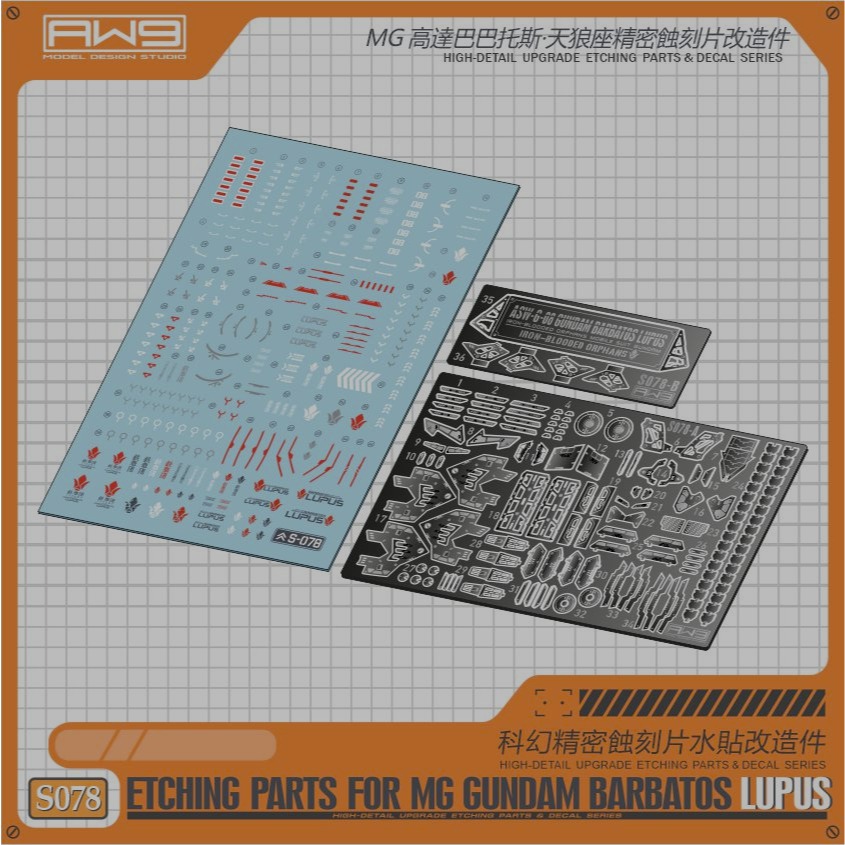 [从人] MAD AW9 S78 MG1/100 天狼型獵魔鋼彈蝕刻片附水貼 MAD S078 不含本體-細節圖3