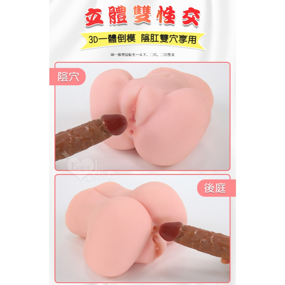 清純學妹 雙穴飛機杯【附120ml潤滑液】陰交肛交雙通道 螺旋肉褶顆粒通道 男性自慰器 仿真名器 情趣用品 003240-細節圖4