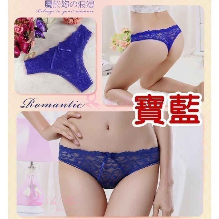 透明緹花蕾絲T字褲 低腰丁字褲 美臀透視網紗透膚 美體誘人 女生性感內褲 情趣內褲 美麗大方-細節圖2