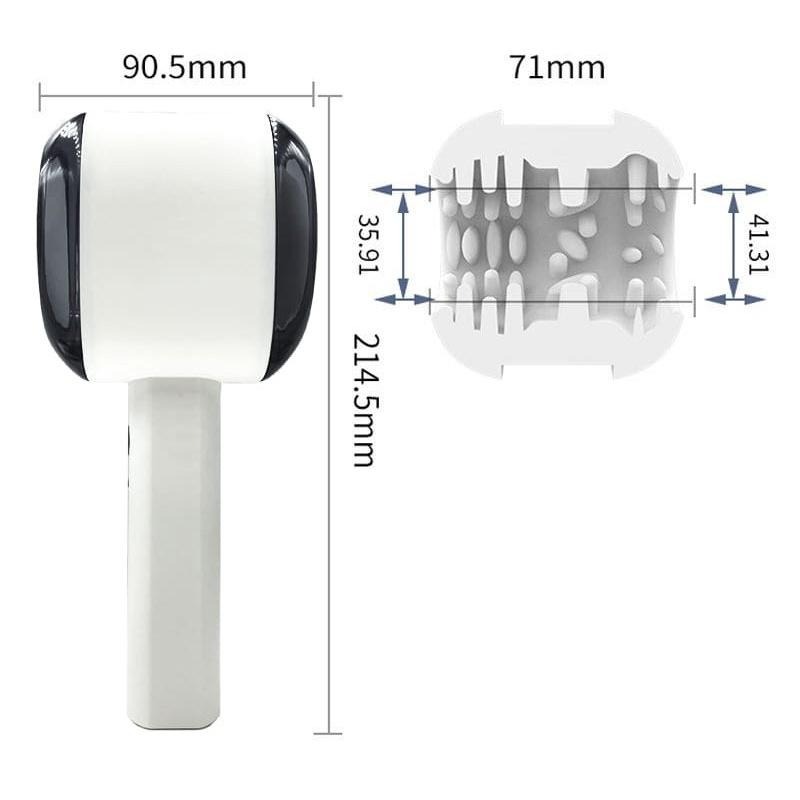 槌子造型飛機杯 雙向抽送震動 龜頭按摩訓練鍛鍊自慰器 摩擦夾擊 肉粒包裹 輕鬆手持 USB充電 陰莖自慰套 男用情趣用品-細節圖9