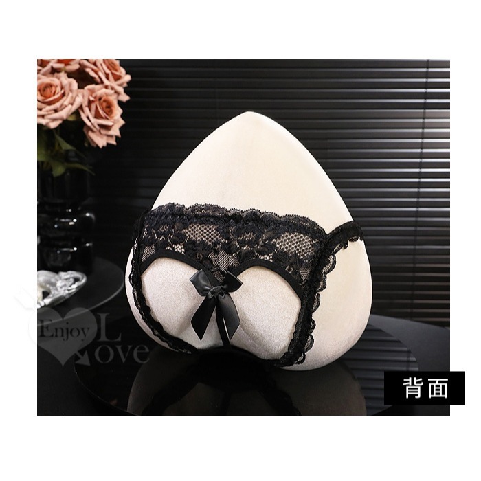 女性情趣內褲 美臀甜辣露臀 愛心蕾絲性感開檔內褲 細緻滾邊 女生開襠褲 低腰 蝴蝶結 三角褲 誘惑 39059-細節圖4