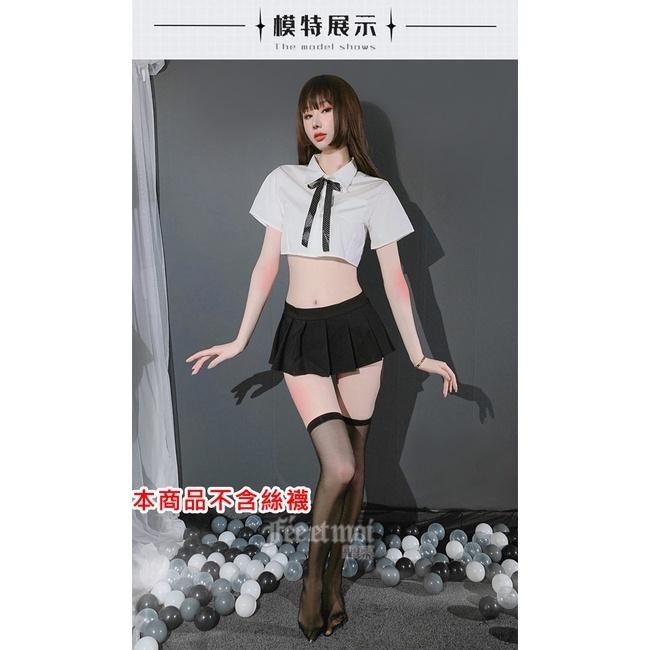 學生角色扮演服裝❤後背裸透視肌透紗襯衫 百摺超短迷你裙套裝 學生情趣角色服 制服誘惑 主題派對表演服裝-細節圖7