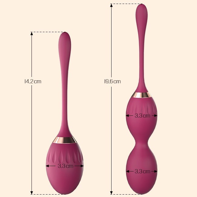 重力鍛鍊縮陰訓練 運動2階段球雙套裝組 凱格爾運動縮陰訓練球 陰道收縮鍛鍊器 物理縮陰聰明球 縮陰球 情趣用品-規格圖2