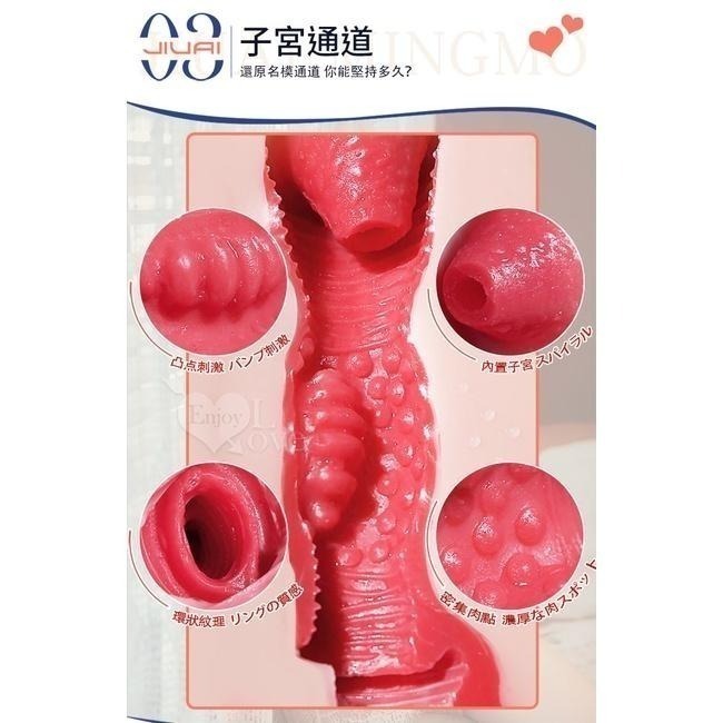 子宮自慰器【附120ml潤滑液】逼真陰部復刻倒模 超肉厚柔軟雙層雙色仿真通道夾吸自慰套 飛機杯 男用情趣用品000981-細節圖5