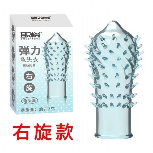 顆粒刺激帶刺龜頭套❤可當手指套 指尖套 跳蛋套/降低龜頭敏感度/果凍材質安全衛生 情趣用品 手指套自慰調情 001278-規格圖3