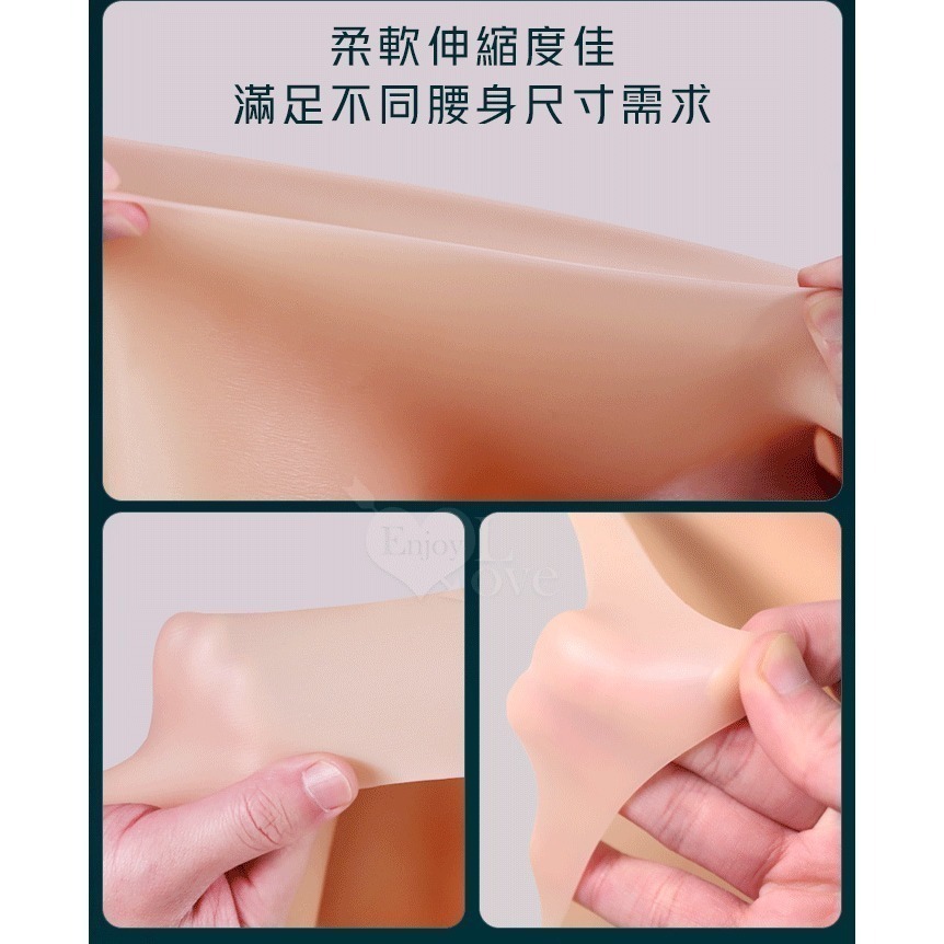 王者肉褲 全矽膠空心陽具穿戴褲 硅膠材質一體式穿戴褲 增長加粗老二仿真假屌 男用情趣穿戴式 肉感逼真按摩棒 003528-細節圖5