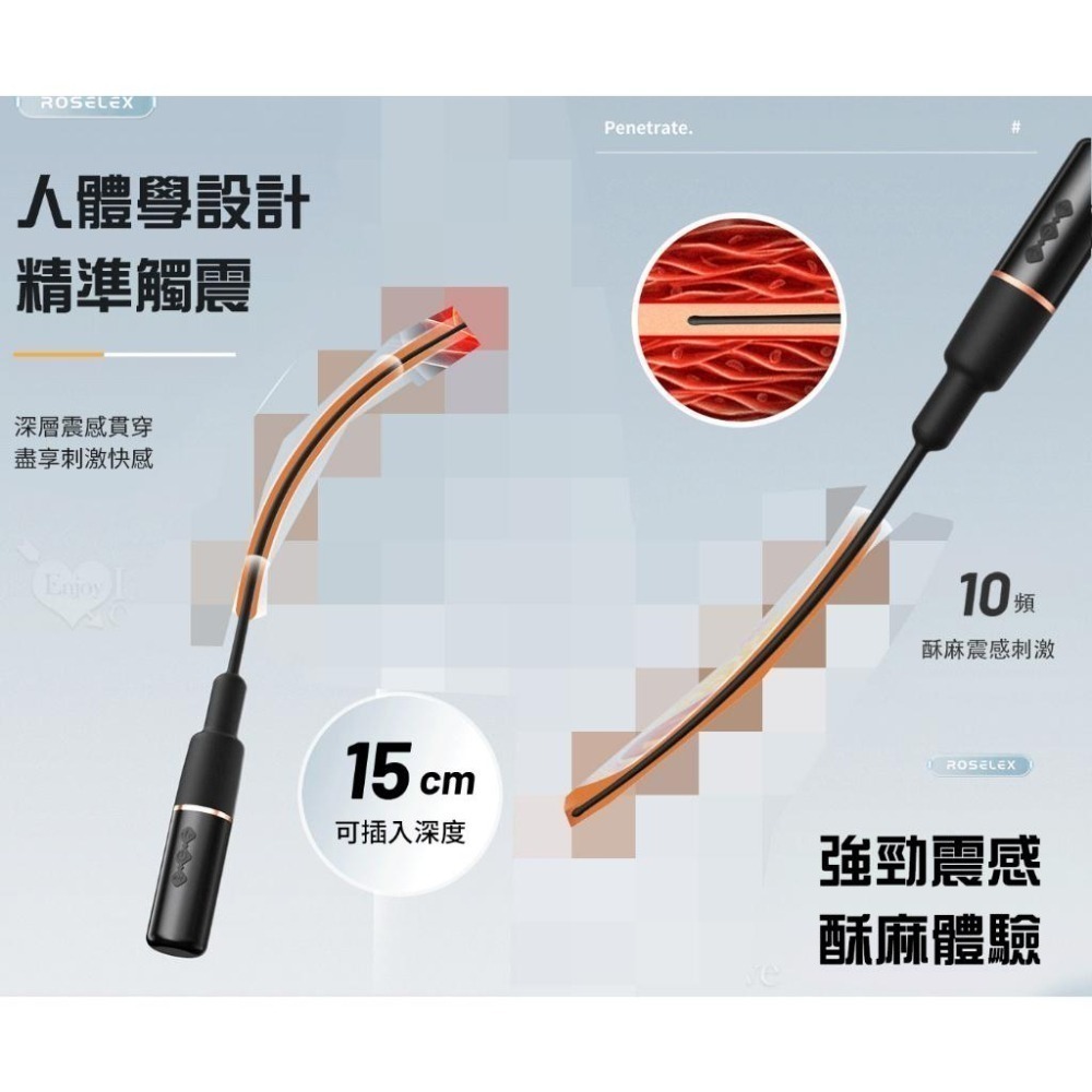 男用尿道無射精高潮❤馬眼刺激酥震尿道 10頻震動前列腺按摩棒/馬眼尿道刺激擴張棒/馬眼尿堵棒/前立腺按摩器 001155-細節圖4